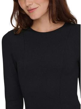 Vestido Only Kenya negro para mulher.