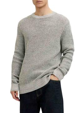 Camisola Jack and Jones Global cinza para homem