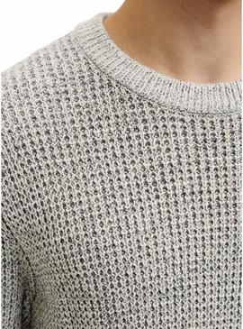 Camisola Jack and Jones Global cinza para homem