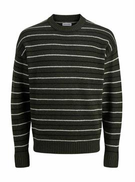 Camisola Jack and Jones Ollie verde para homens.