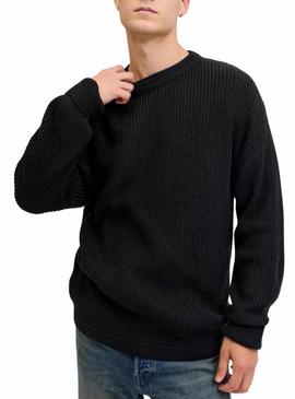 Camiseta Jersey Jack and Jones Kaito preto para homem.