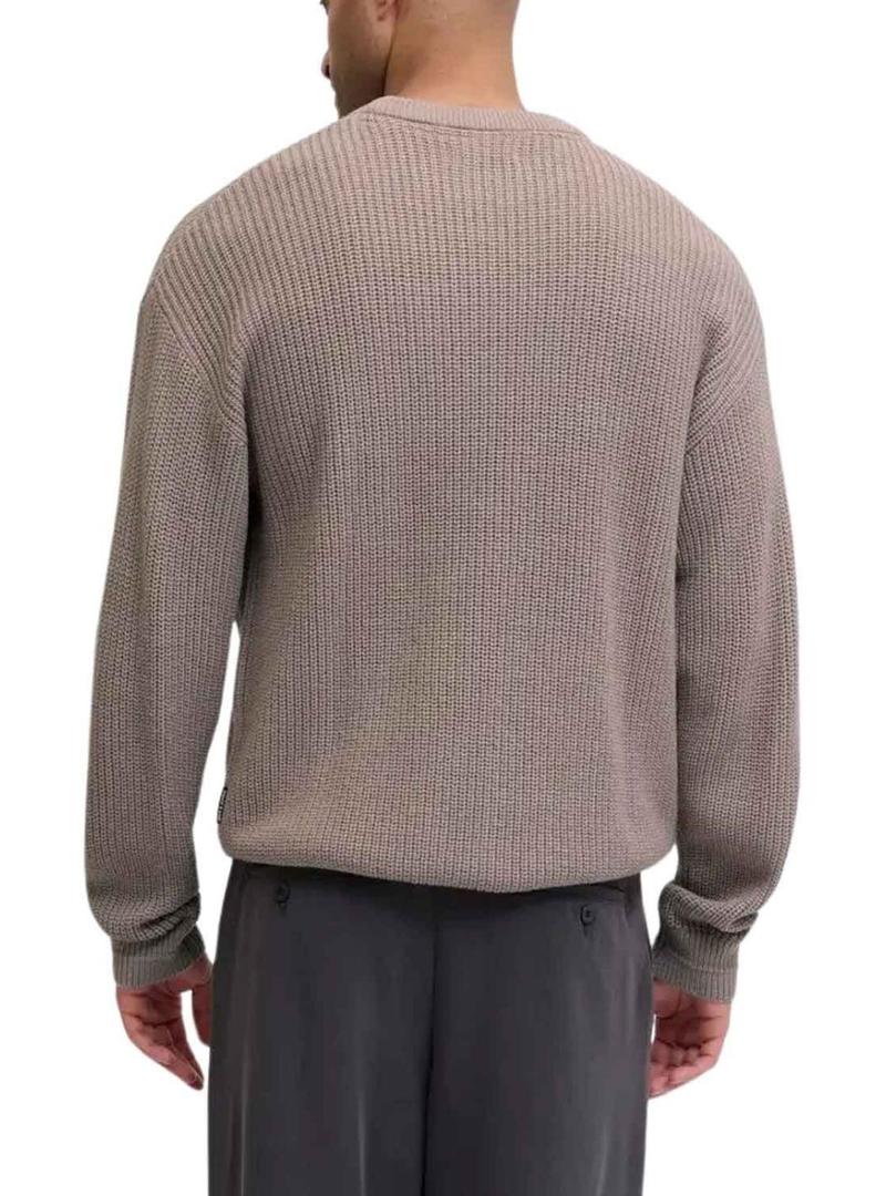 Camisa Jack and Jones Kaito bege para homens.