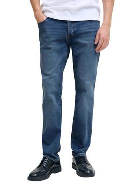 Calça jeans Jack and Jones Tim azul para homem