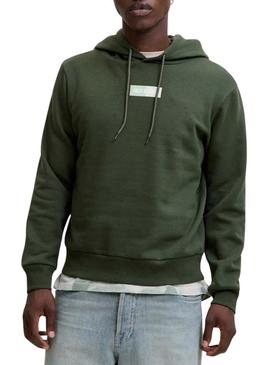 Moletom Jack and Jones verde para homem.