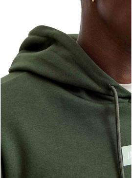 Moletom Jack and Jones verde para homem.