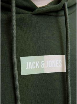 Moletom Jack and Jones verde para homem.