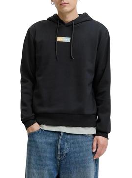Moletom Jack and Jones preto para homem.