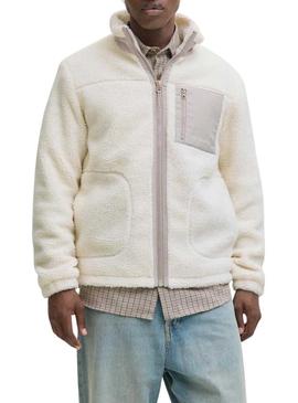 Casaco Jack and Jones Soho teddy para homem.