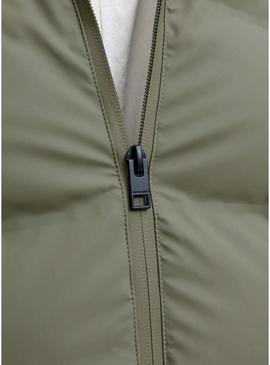 Jaqueta acolchoada Jack and Jones Elements verde para homem.