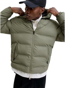 Jaqueta acolchoada Jack and Jones Elements verde para homem.