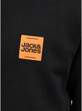 Moletom Jack and Jones Brandy preto para homens