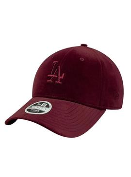 Boné New Era Velour LA Dodgers 9FORTY granada para mulher