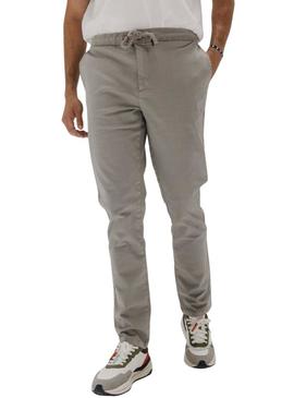Calça El Pulpo Jogger Peach cinza médio para homem.