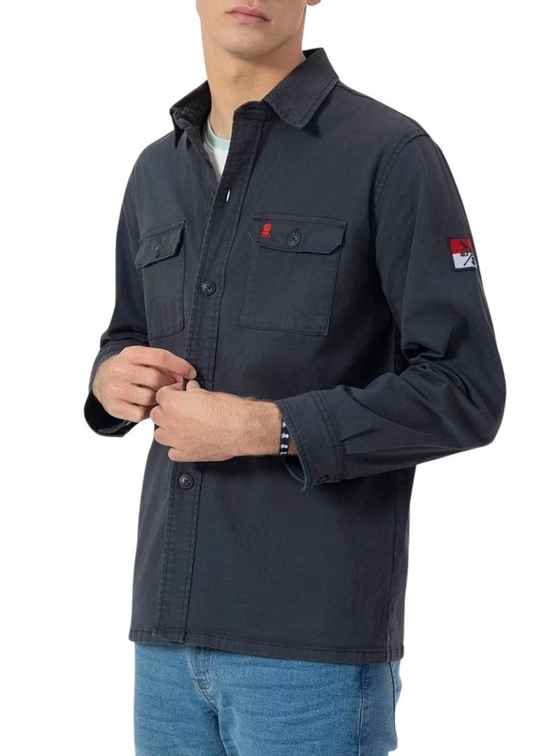 Camisa El Pulpo Heritage marinha para homem