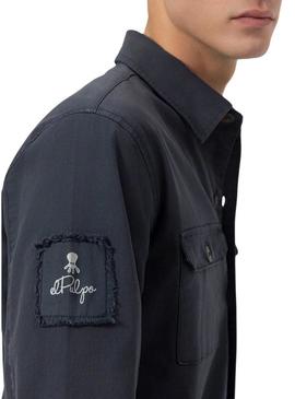 Camisa El Pulpo Heritage marinha para homem