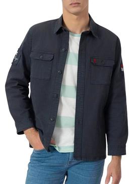 Camisa El Pulpo Heritage marinha para homem