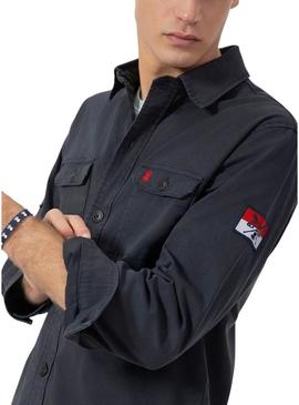 Camisa El Pulpo Heritage marinha para homem