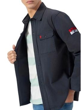 Camisa El Pulpo Heritage marinha para homem