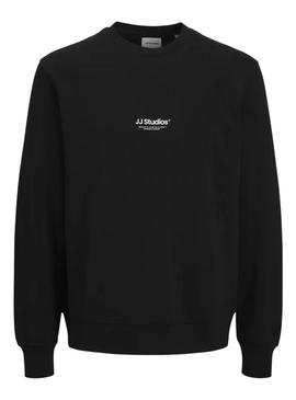 Moletom Jack and Jones Soho JJ Studios preto para homem.