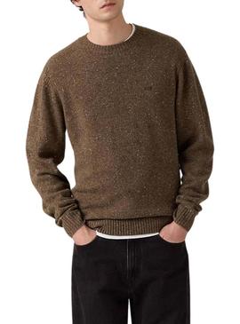 Camisa original Levis Housemark marrom para homem.