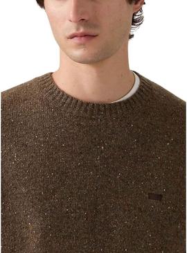 Camisa original Levis Housemark marrom para homem.