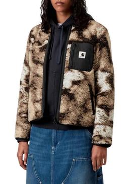 Jaqueta Carhartt Janet Liner estampada para mulher.