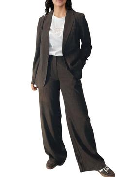 Calças xadrez estampadas Vila Vifalte para mulher.