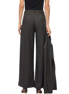 Calças xadrez estampadas Vila Vifalte para mulher.