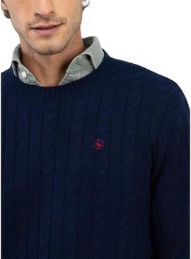 Pullover El Ganso de Ochos marino para homem