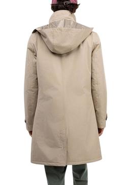 Trench coat El Ganso acolchado bege para homens.