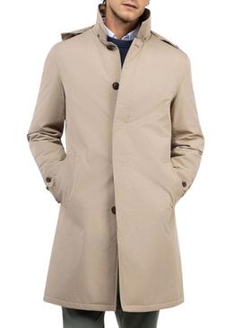 Trench coat El Ganso acolchado bege para homens.