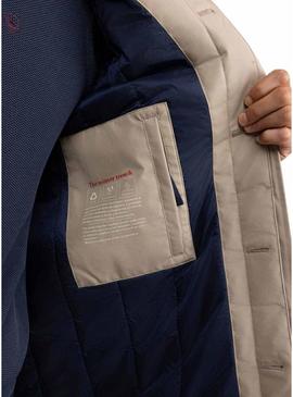 Trench coat El Ganso acolchado bege para homens.