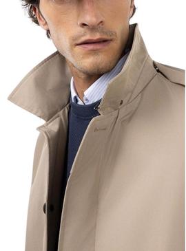 Trench coat El Ganso acolchado bege para homens.
