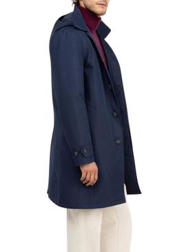 Trench coat El Ganso acolchoado marinho para homem.