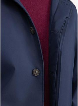 Trench coat El Ganso acolchoado marinho para homem.