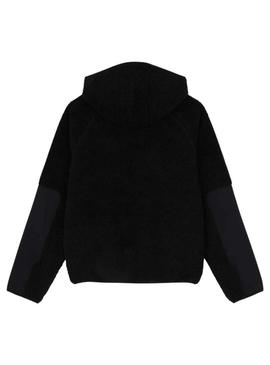 Fleece Dickies Central com capuz preto para homem.