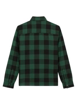 Camisa de camisa Dickies Sacramento verde e preta para homens