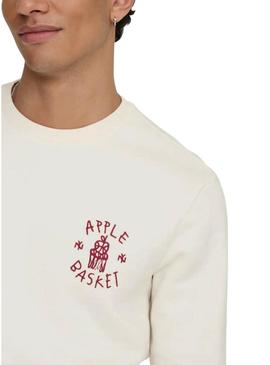 Moletom Only and Sons Kyrie branco para homem