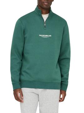 Moletom Only and Sons Ceres com fecho de correr verde para homem