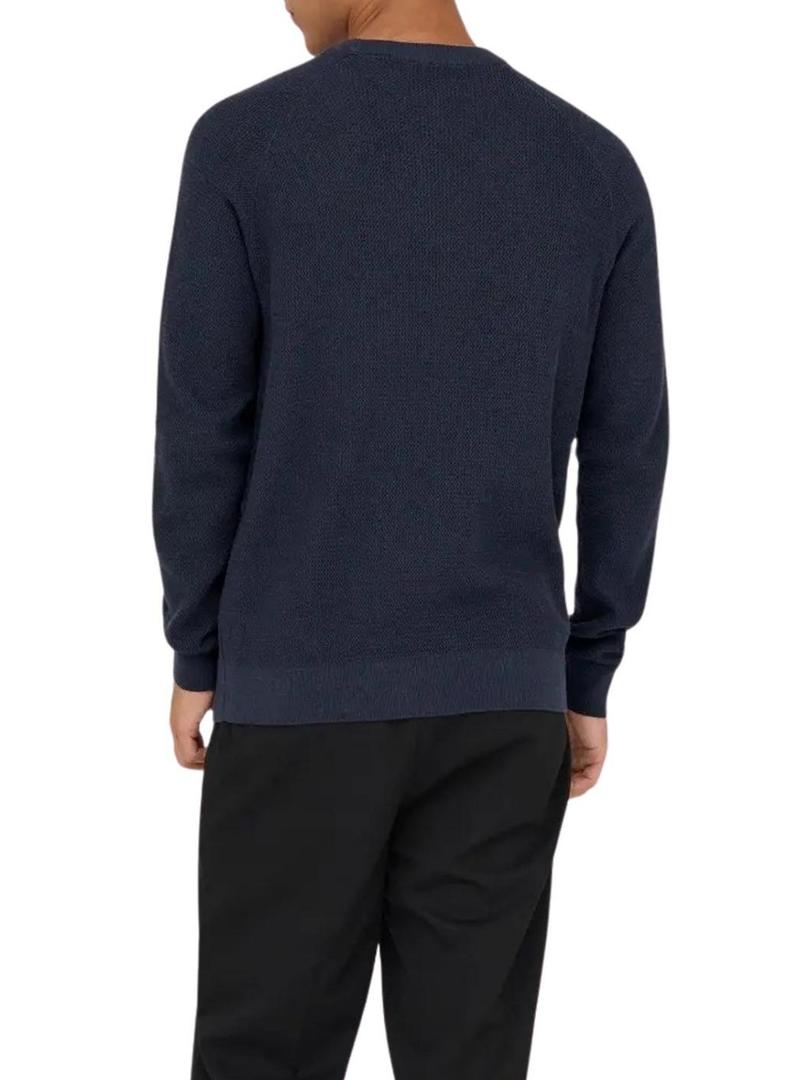 Camisola Only and Sons Há estrutura marinha para homem.