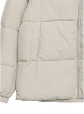 Casaco acolchoado com capuz bege Only and Sons David para homem.