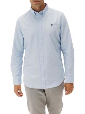 Camisa El Pulpo Casual oxford azul para homem