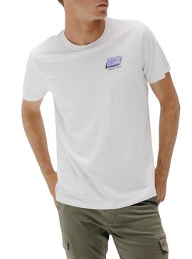 Camiseta El Pulpo Customs branca para homem