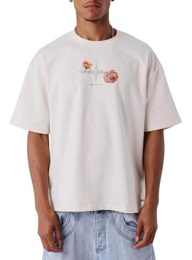 Camiseta Project x Paris Rosas bege para homem.