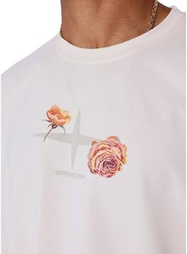 Camiseta Project x Paris Rosas bege para homem.