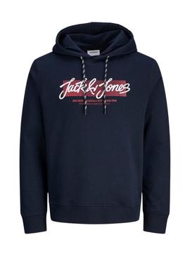Moletom Jack and Jones Urban azul marinho para homem.