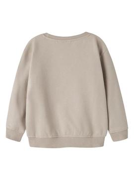 Moletom Name It Riguna bege para menino.
