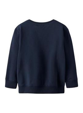 Moletom Name It Riguna azul marinho para menino.