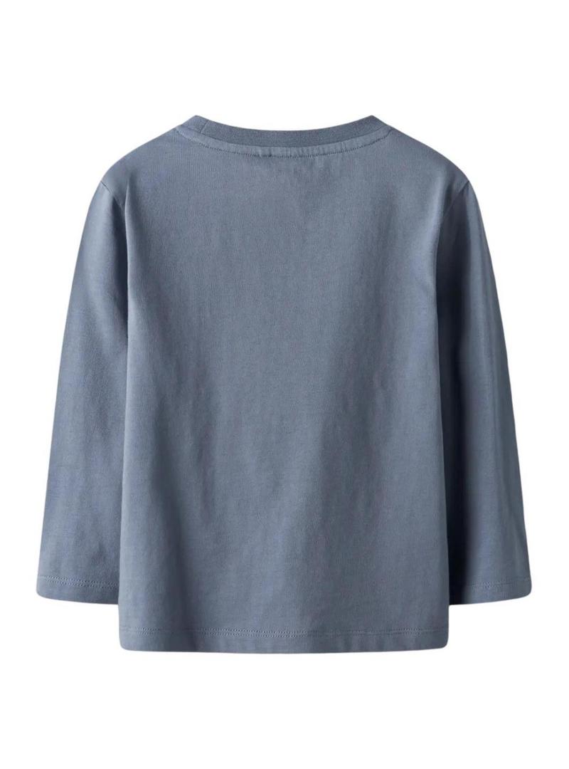 Camiseta Name It Rolf azul para menino.