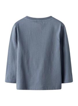 Camiseta Name It Rolf azul para menino.